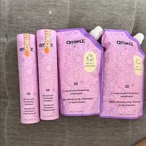 Amika 3D Volume Hair Care Set in Purple